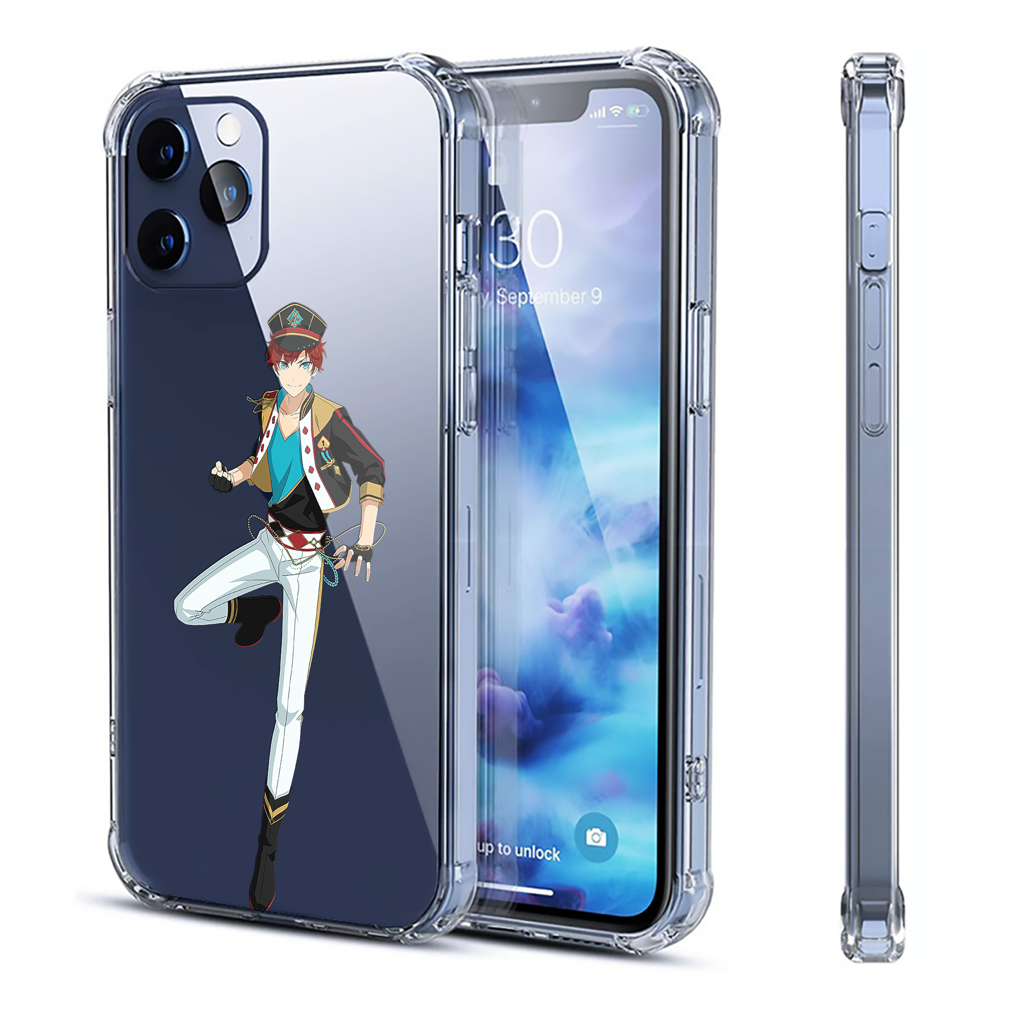 （画像用） あんさんぶるスターズ! Ensemble Stars 【iPhone 12シリーズ対応】透明スマホケース（クリアソフトケース）